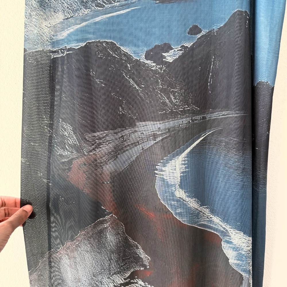 beach graphic mesh maxi dress - Picture 5 of 5
